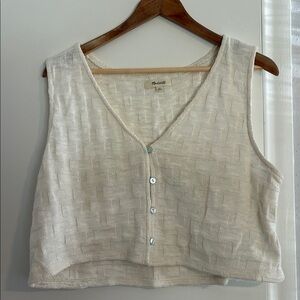 Madewell Cropped Woven Vest